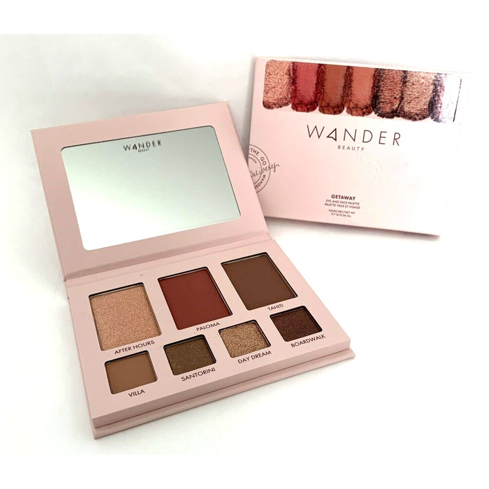 Wander Eye & Face Palette-Getaway 4 eye shadows highlighter  blush & bronzer